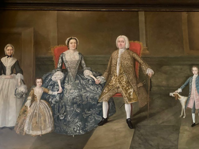 English family portrait attributed to William Williams (1727-1791), c. 1745, from the original Crane collection.