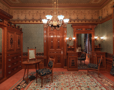 Worsham-Rockefeller Dressing Room installed at The Metropolitan Museum of Art, George A. Schastey & Co., New York, 1881–82, Gift of the City of New York, 2008.