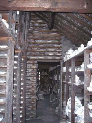 Interior of Spode slip kiln building