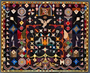 Original design quilt by Carl Klewicke (1835–1913)