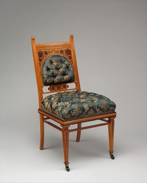 Side chair from the Moorish reception room of the Worsham-Rockefeller House, by George A. Schastey & Co