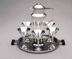 Gorham silver cocktail shaker set, 1925-1929, designed by Erik Magnussen