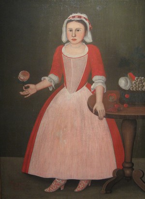 Portrait of Helena Jansen Sleight, oil on canvas, attributed to Nicholas Vanderlyn