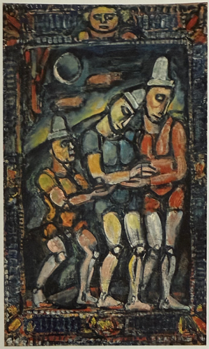 Rouault Tapestry Le Clown Blesse 1935 Rouault Tapestry Le Clown Blesse 1935