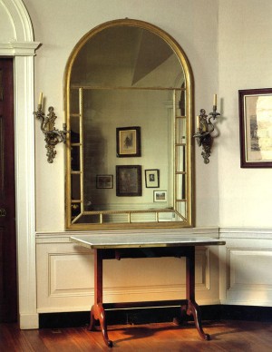 Pier glass, as installed at Monticello, French, ca. 1785
