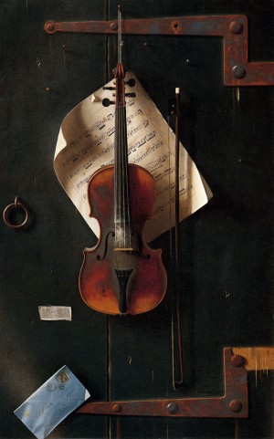 The Old Violin, 1886, by William Michael Harnett (1848–1892)